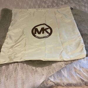Michael Kors Cream and Gray Pillow Cover